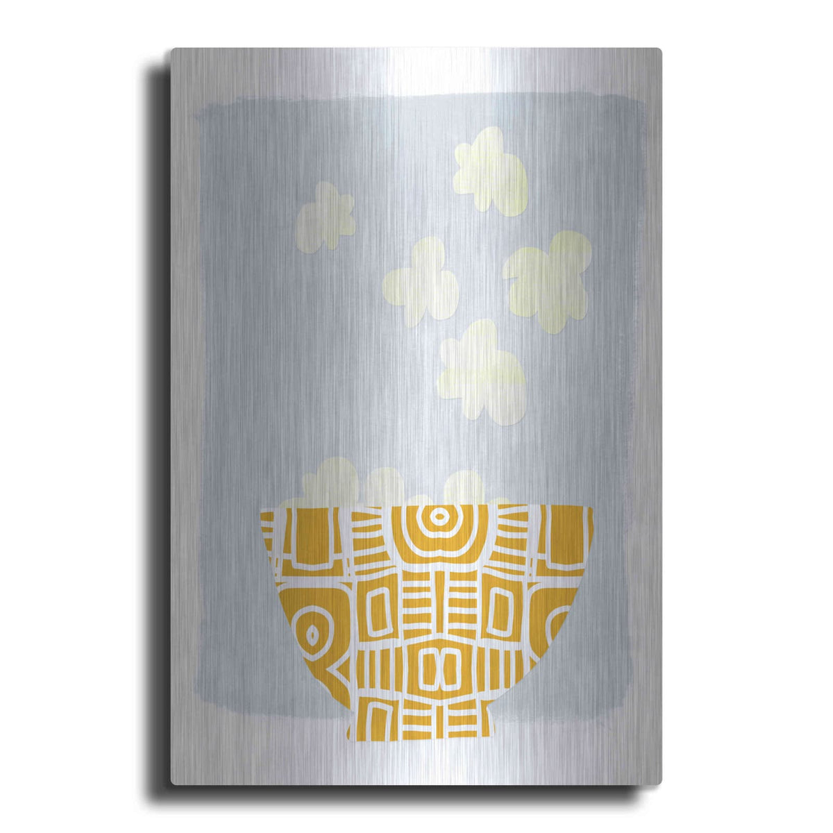 'Bowl of Popcorn' by Linda Woods – Metal Wall Art