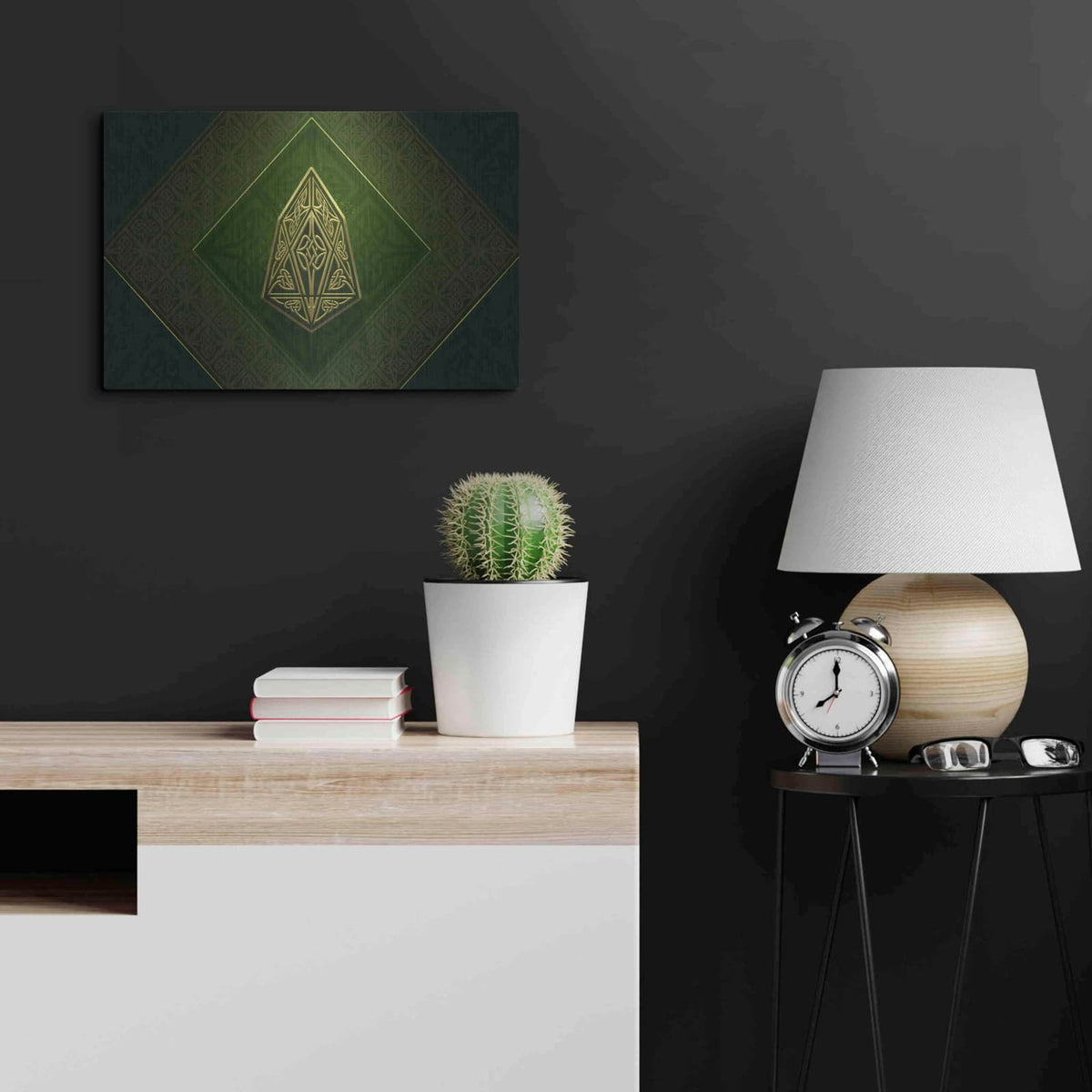 'Celtic Knot EOS Crypto' by Katalina Ooma – Metal Wall Art, 24x16 room view