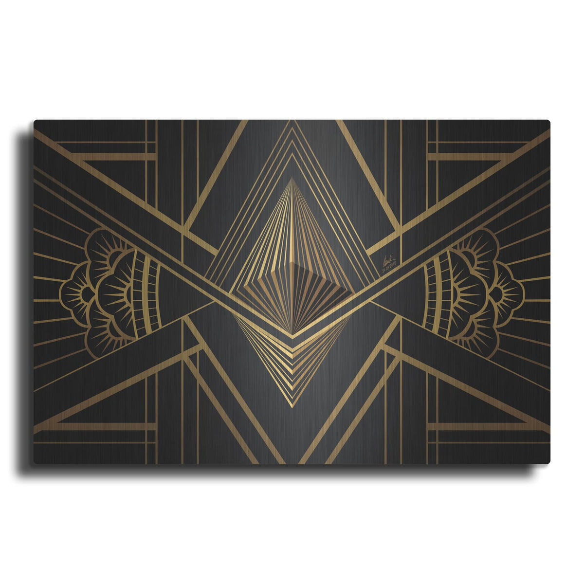 'Art Deco Ethereum' by Katalina Ooma – Metal Wall Art