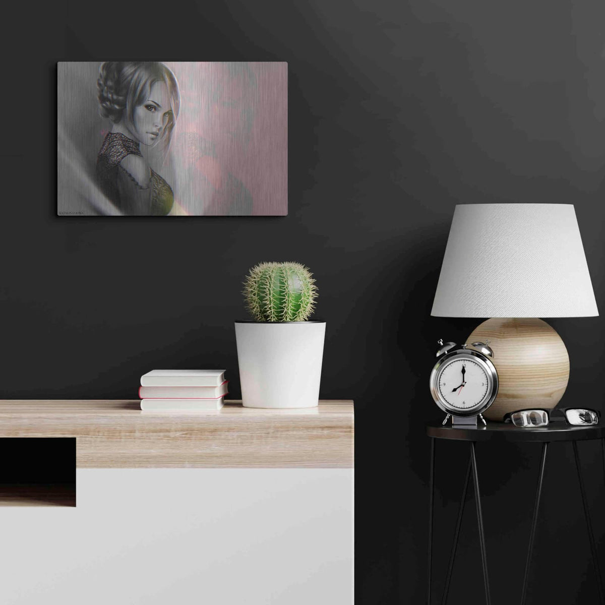 'Keelan' by Katalina Ooma – Metal Wall Art, 24x16 room view
