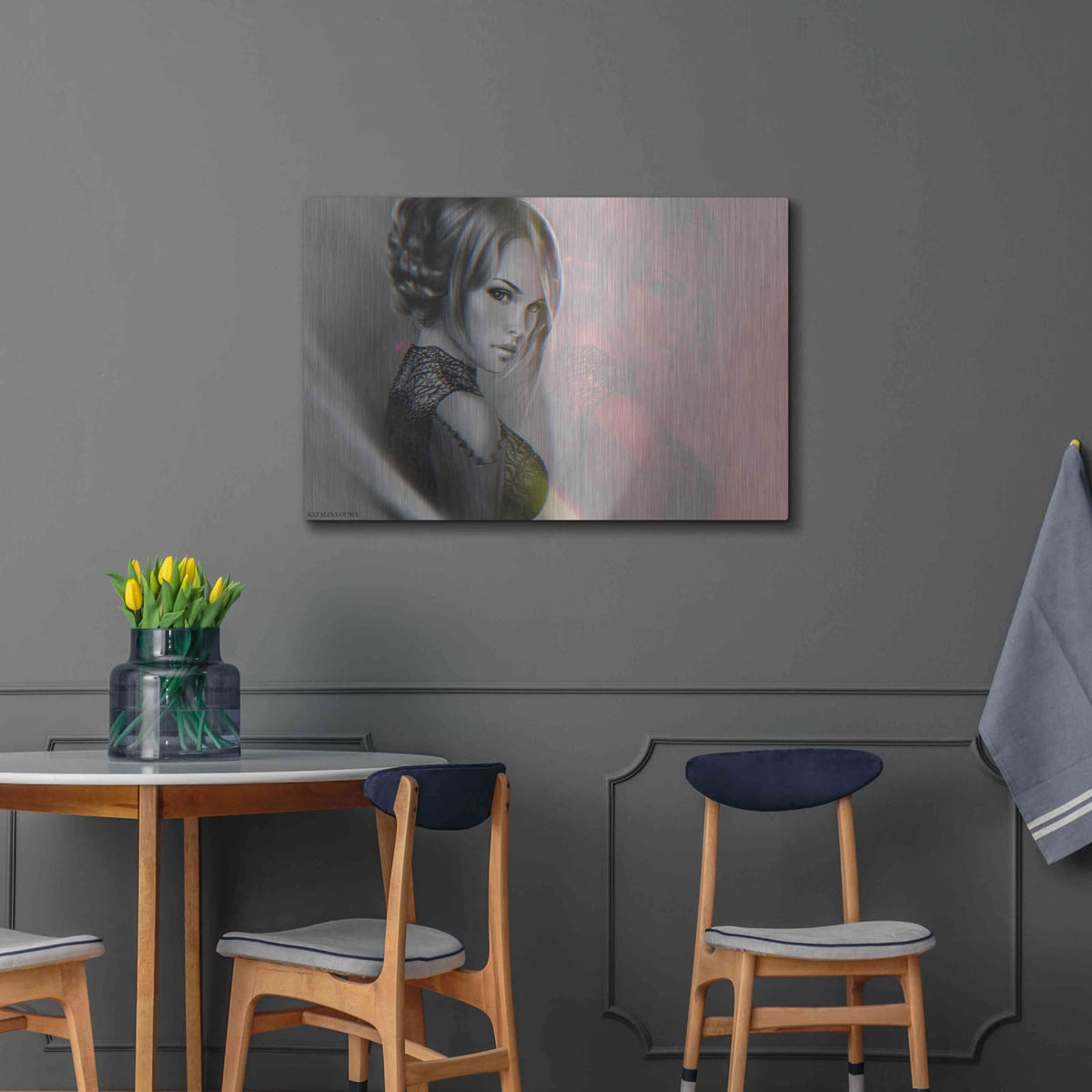 'Keelan' by Katalina Ooma – Metal Wall Art, 36x24 room view