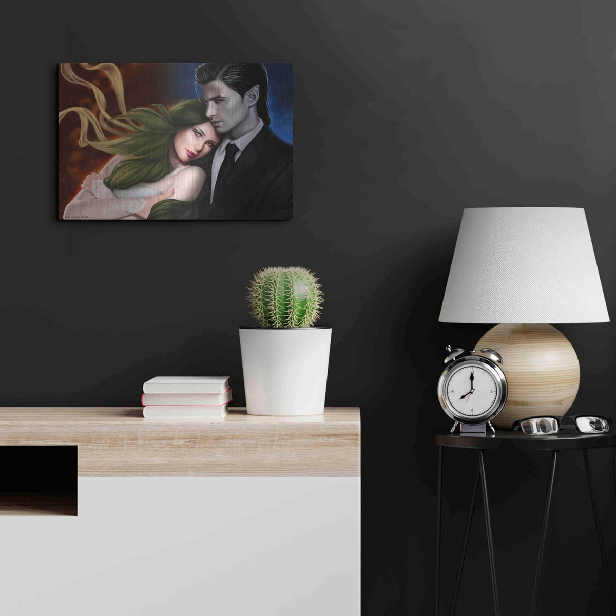 'Hail and Shiori' by Katalina Ooma – Metal Wall Art, 24x16 room view