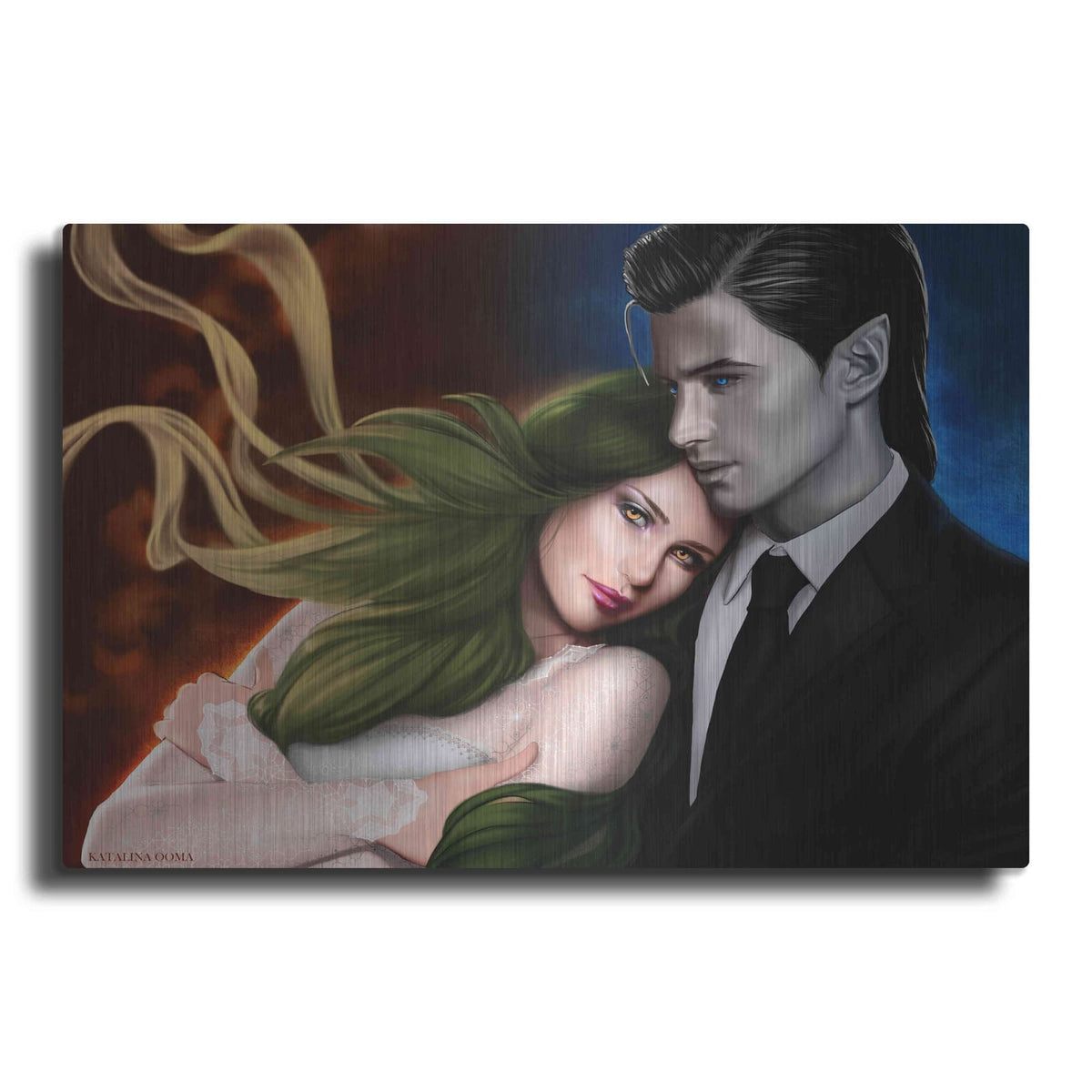 'Hail and Shiori' by Katalina Ooma – Metal Wall Art