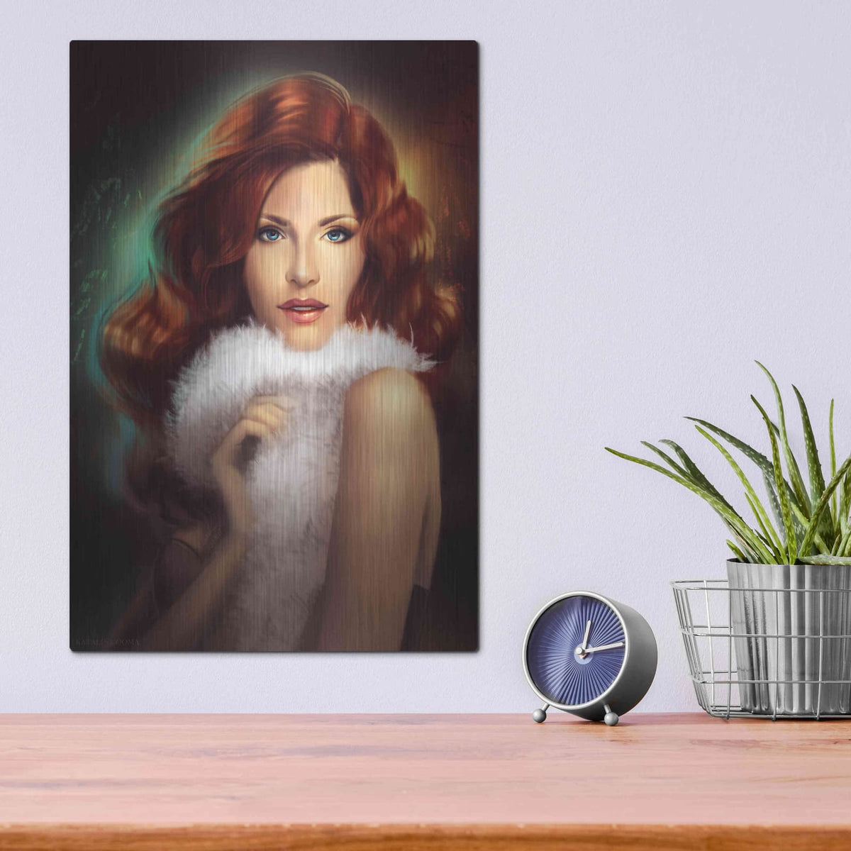 'Veraya' by Katalina Ooma – Metal Wall Art, 12x16 room view