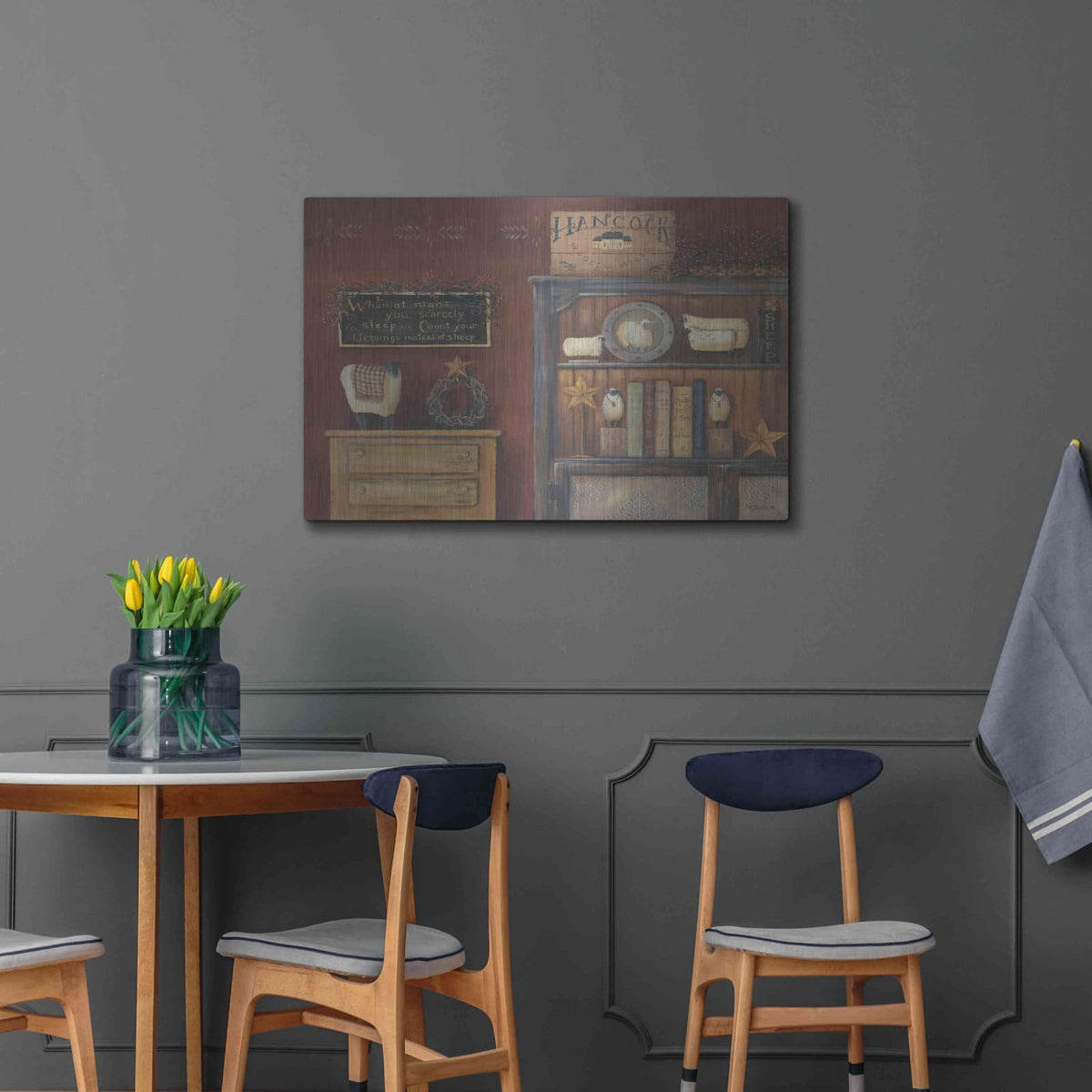 'Count Your Blessings' by Pam Britton – Metal Wall Art, 36x24 room view