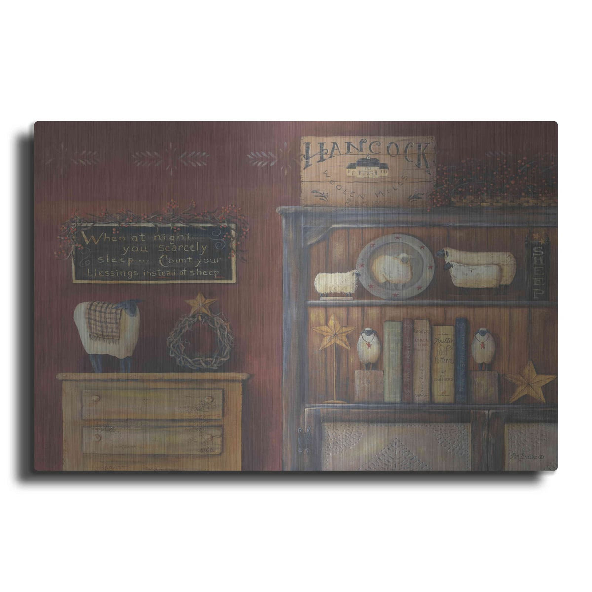 'Count Your Blessings' by Pam Britton – Metal Wall Art