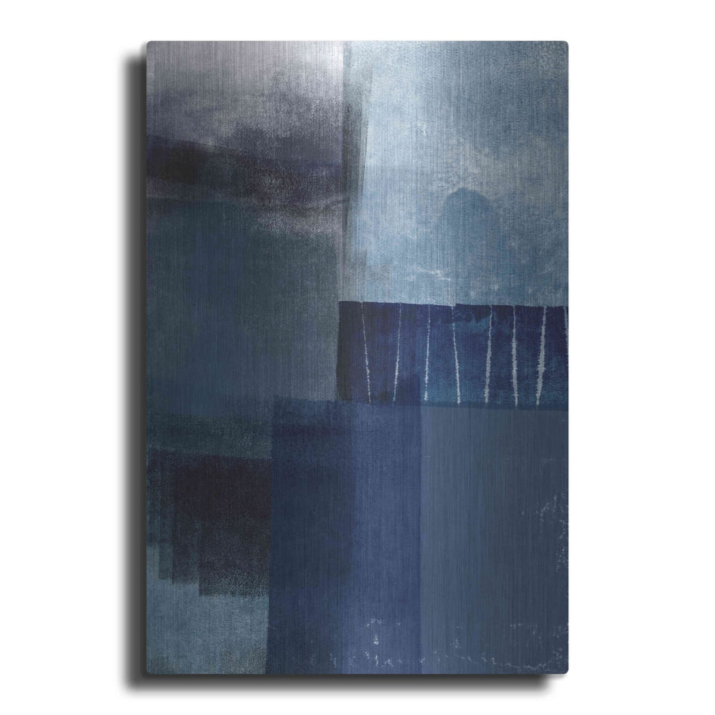 'Blue Abstract I' by Linda Woods – Metal Wall Art