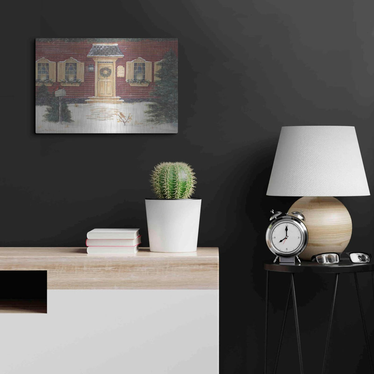 'A New England Welcome' by Pam Britton – Metal Wall Art, 24x16 room view