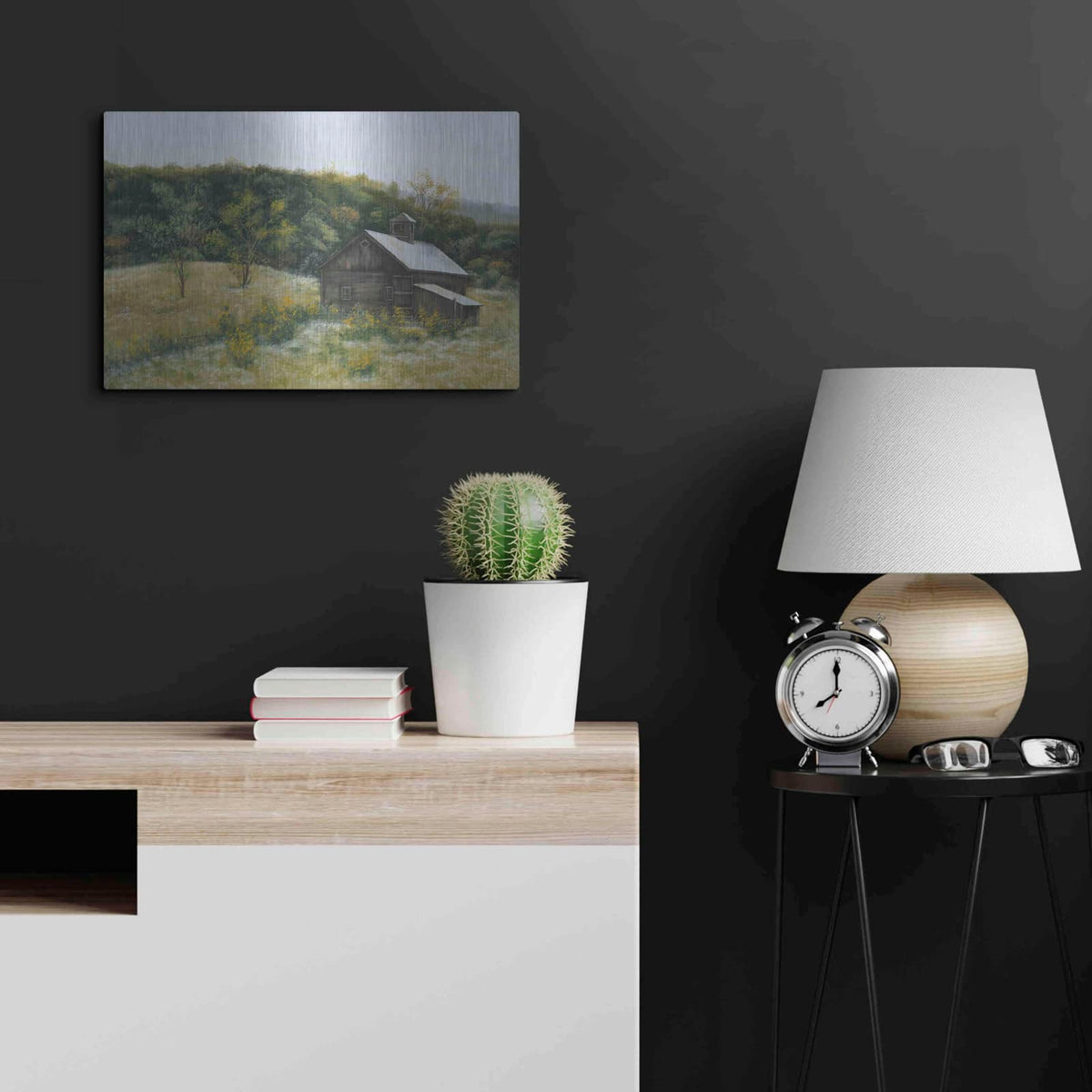 'Barn in Vermont' by Pam Britton – Metal Wall Art, 24x16 room view
