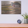 'Barn & Sunflowers I' by Pam Britton – Metal Wall Art, 16x12 room view