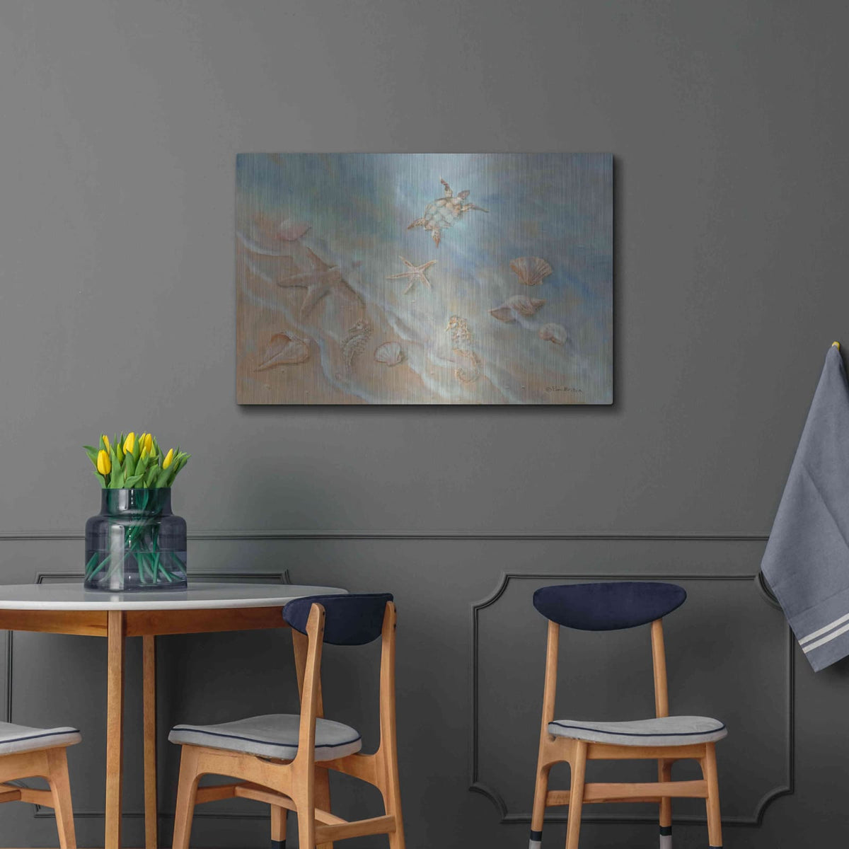 'Seashore Star II' by Pam Britton – Metal Wall Art, 36x24 room view