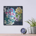 'Colorful Succulents II' by Linda Woods – Metal Wall Art, 12x12 room view