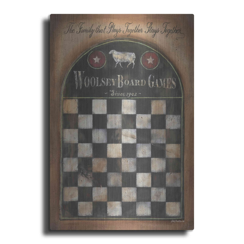'Woolsey Board Games' by Pam Britton – Metal Wall Art