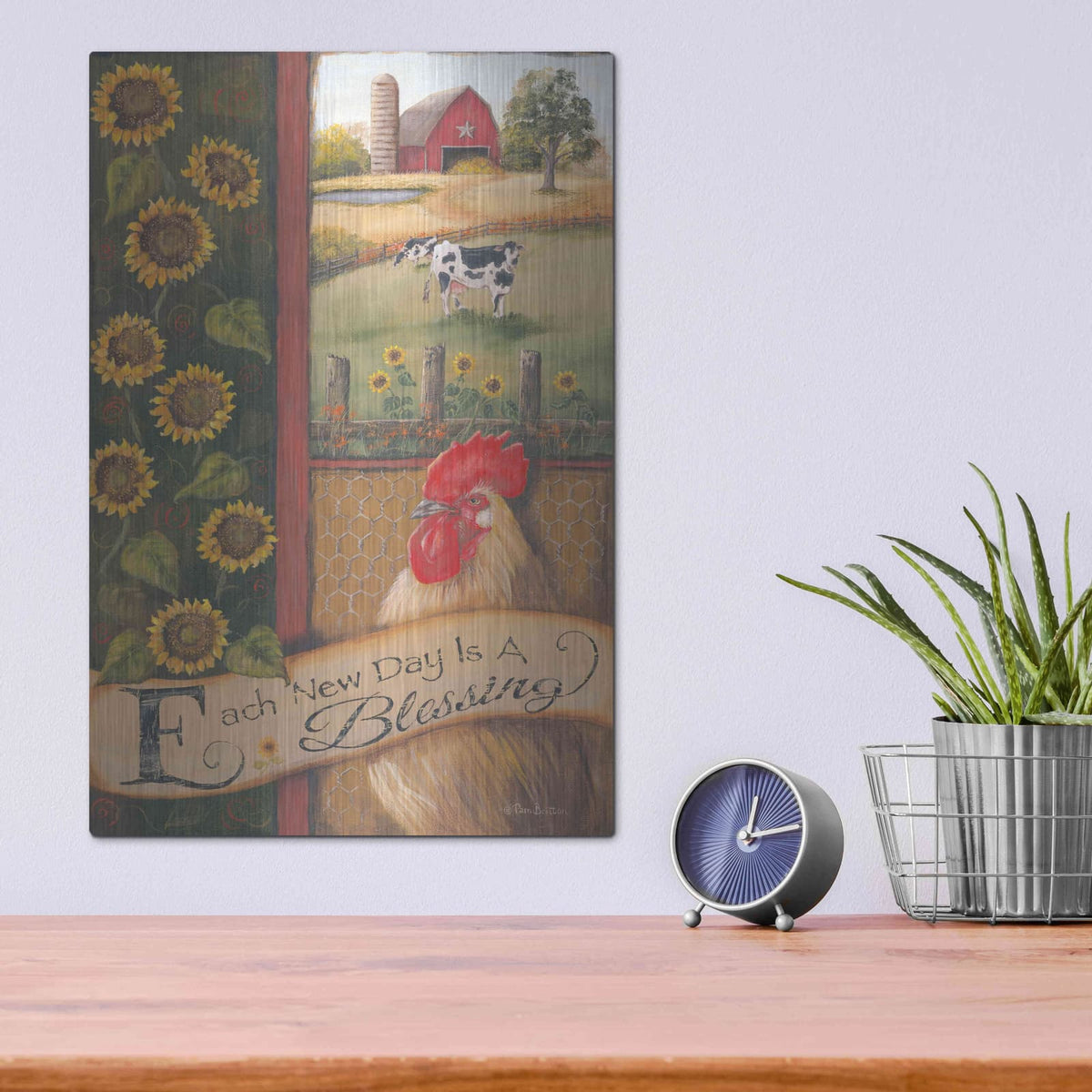 'Each New Day' by Pam Britton – Metal Wall Art, 12x16 room view