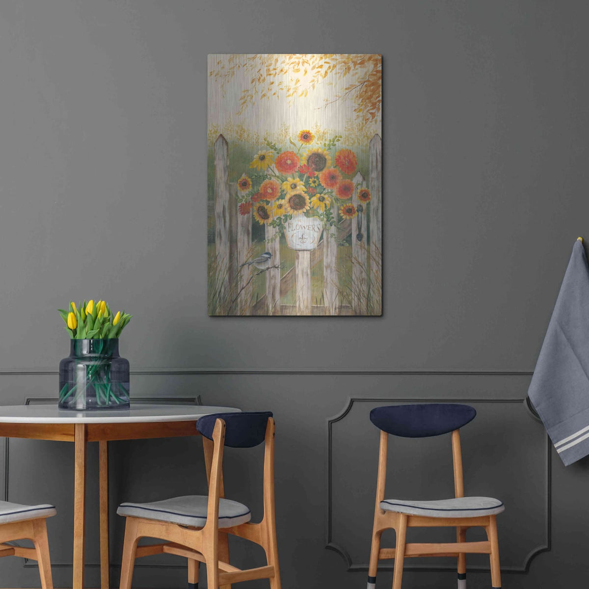 'Autumn Gate' by Pam Britton – Metal Wall Art, 24x36 room view