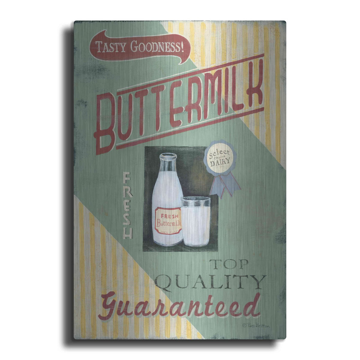 'Buttermilk' by Pam Britton – Metal Wall Art