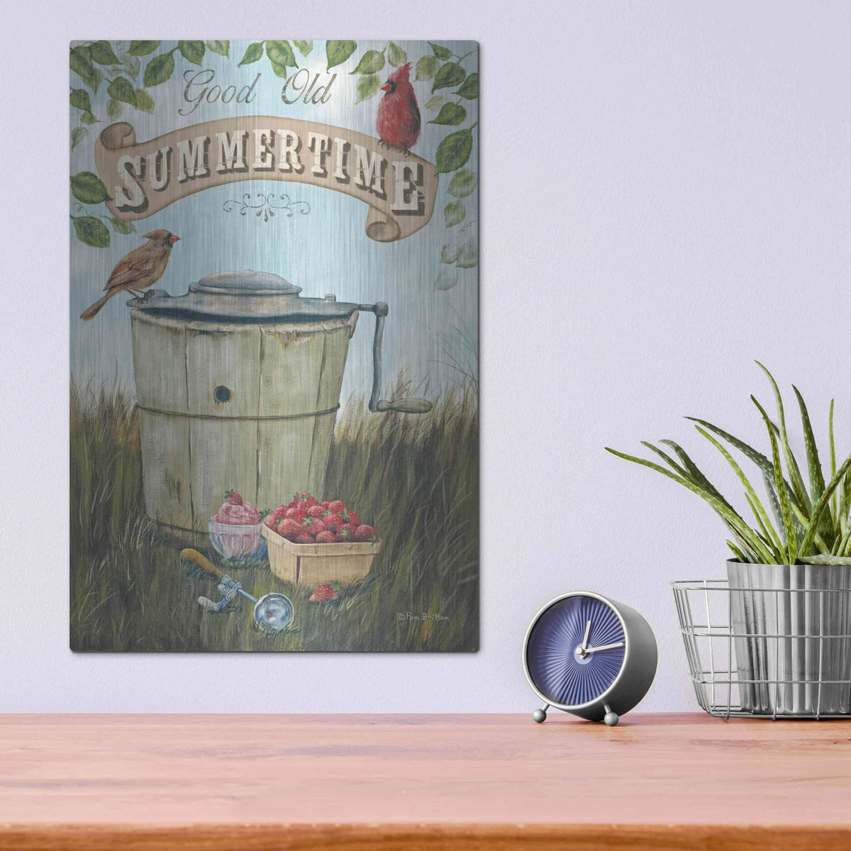 'Summertime' by Pam Britton – Metal Wall Art, 12x16 room view