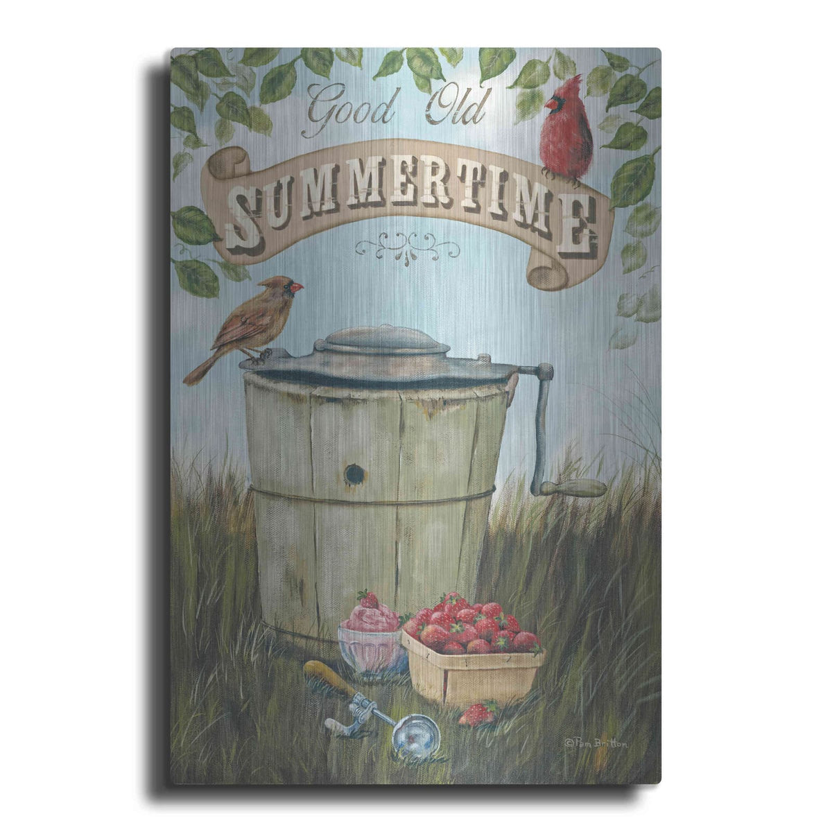 'Summertime' by Pam Britton – Metal Wall Art