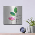 'Spring Flower' by Linda Woods – Metal Wall Art, 12x12 room view