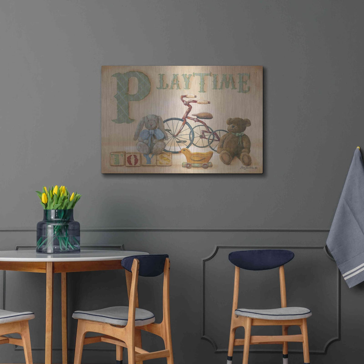 'Playtime' by Pam Britton – Metal Wall Art, 36x24 room view