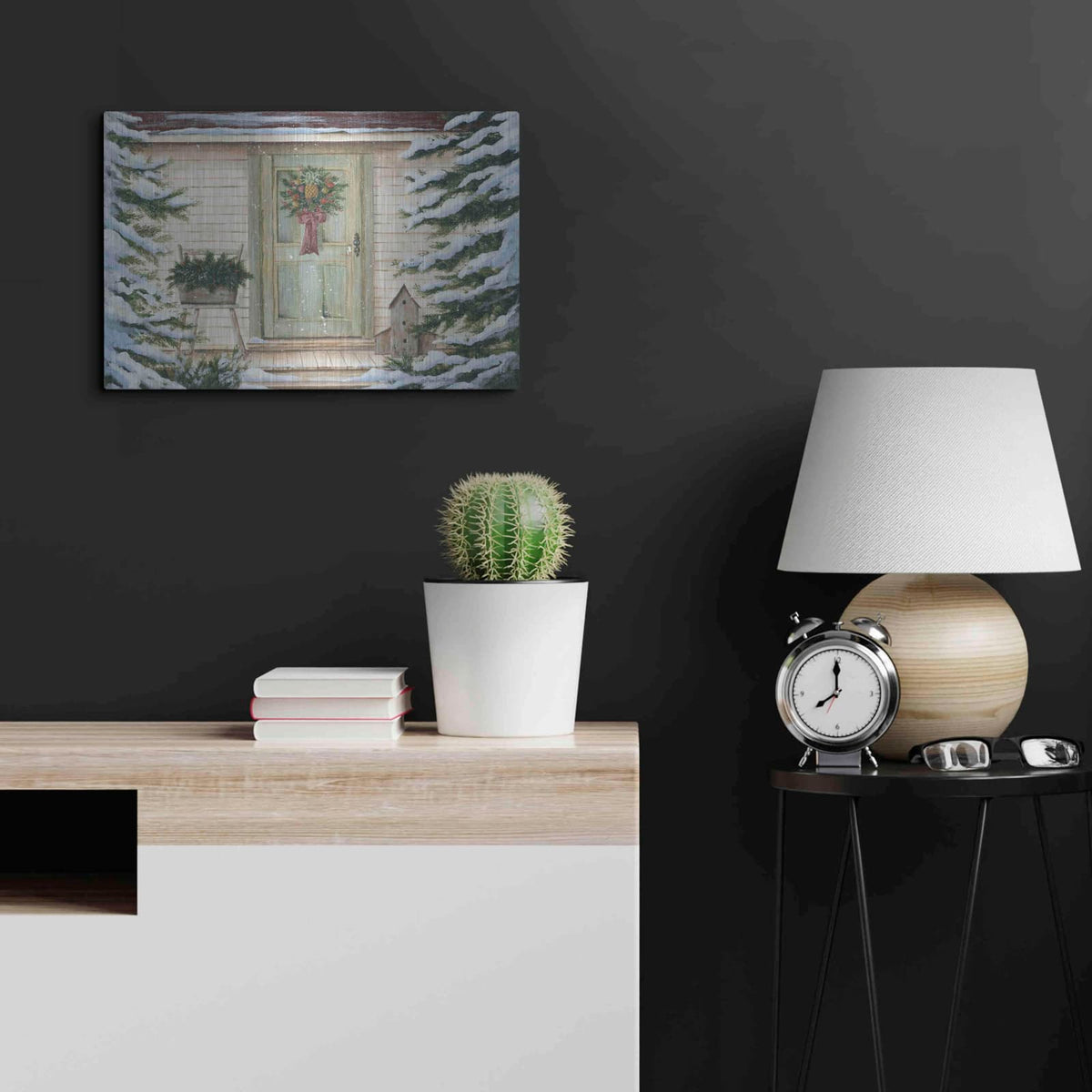'Farmhouse Welcome' by Pam Britton – Metal Wall Art, 24x16 room view