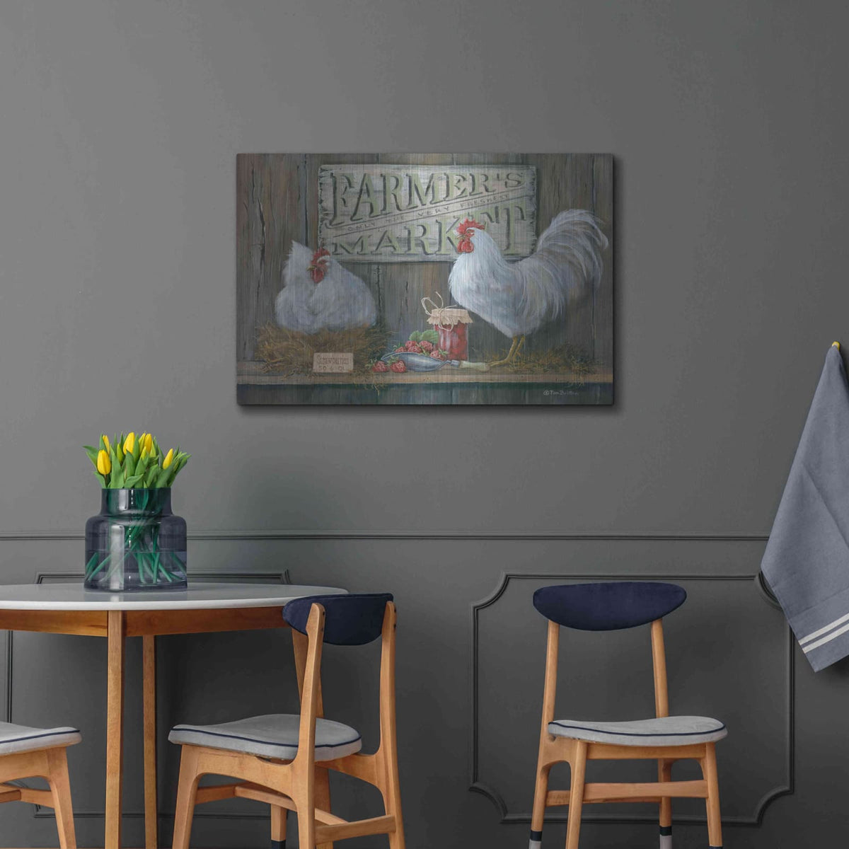 'Farmer's Market' by Pam Britton – Metal Wall Art, 36x24 room view
