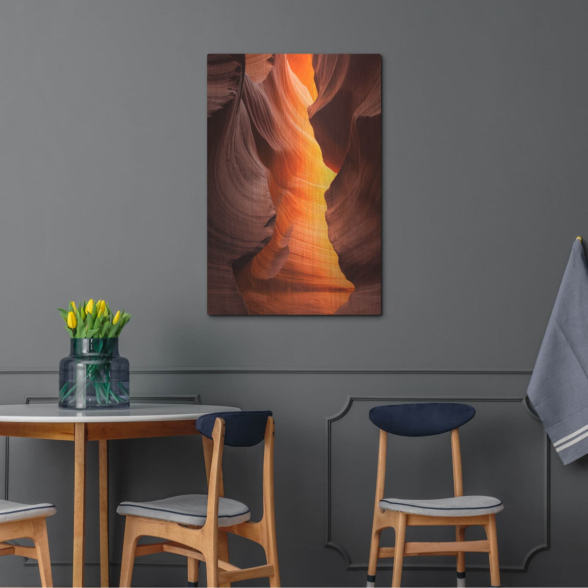 'The Burning' by Darren White – Metal Wall Art, 24x36 room view