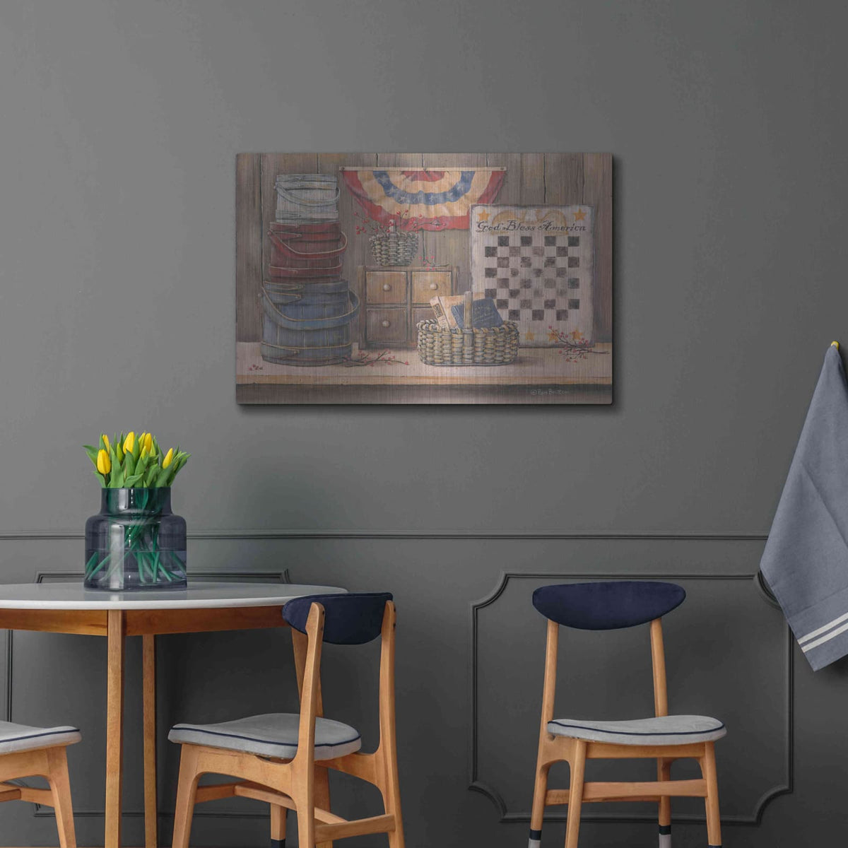 'God Bless America' by Pam Britton – Metal Wall Art, 36x24 room view