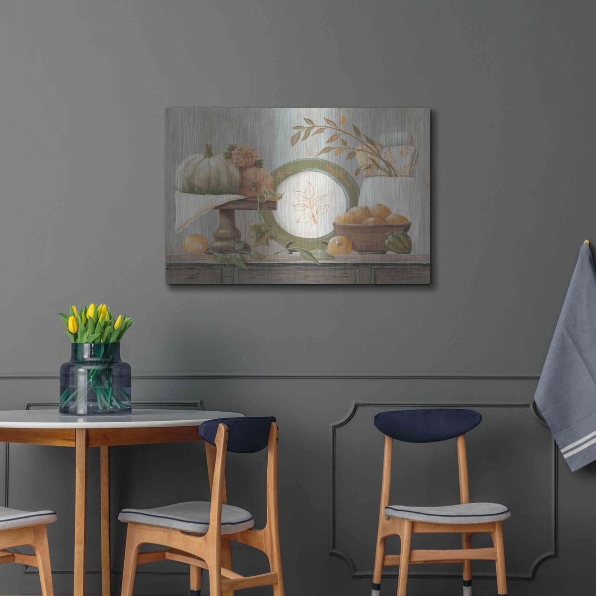 'A Harvest Kitchen' by Pam Britton – Metal Wall Art, 36x24 room view