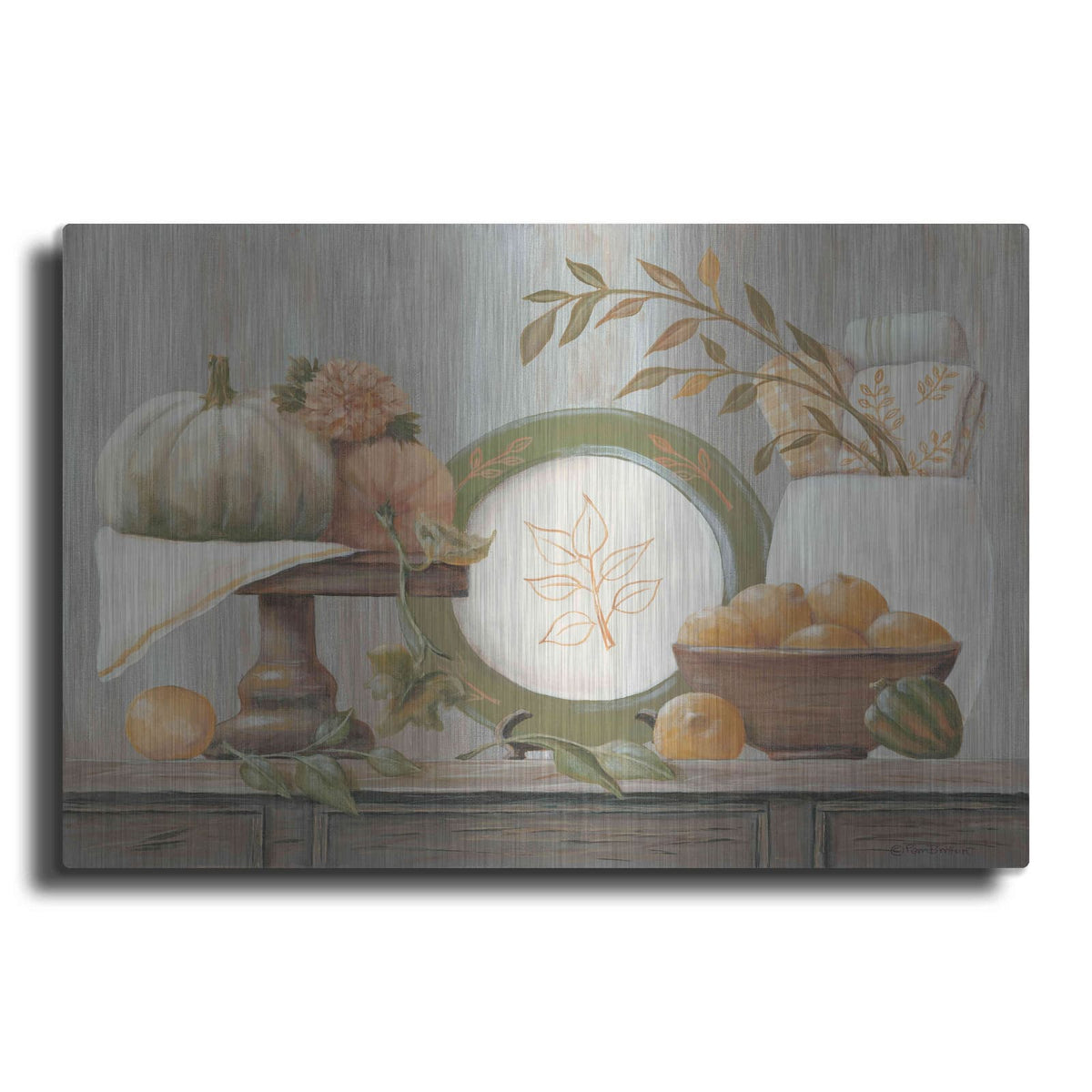 'A Harvest Kitchen' by Pam Britton – Metal Wall Art