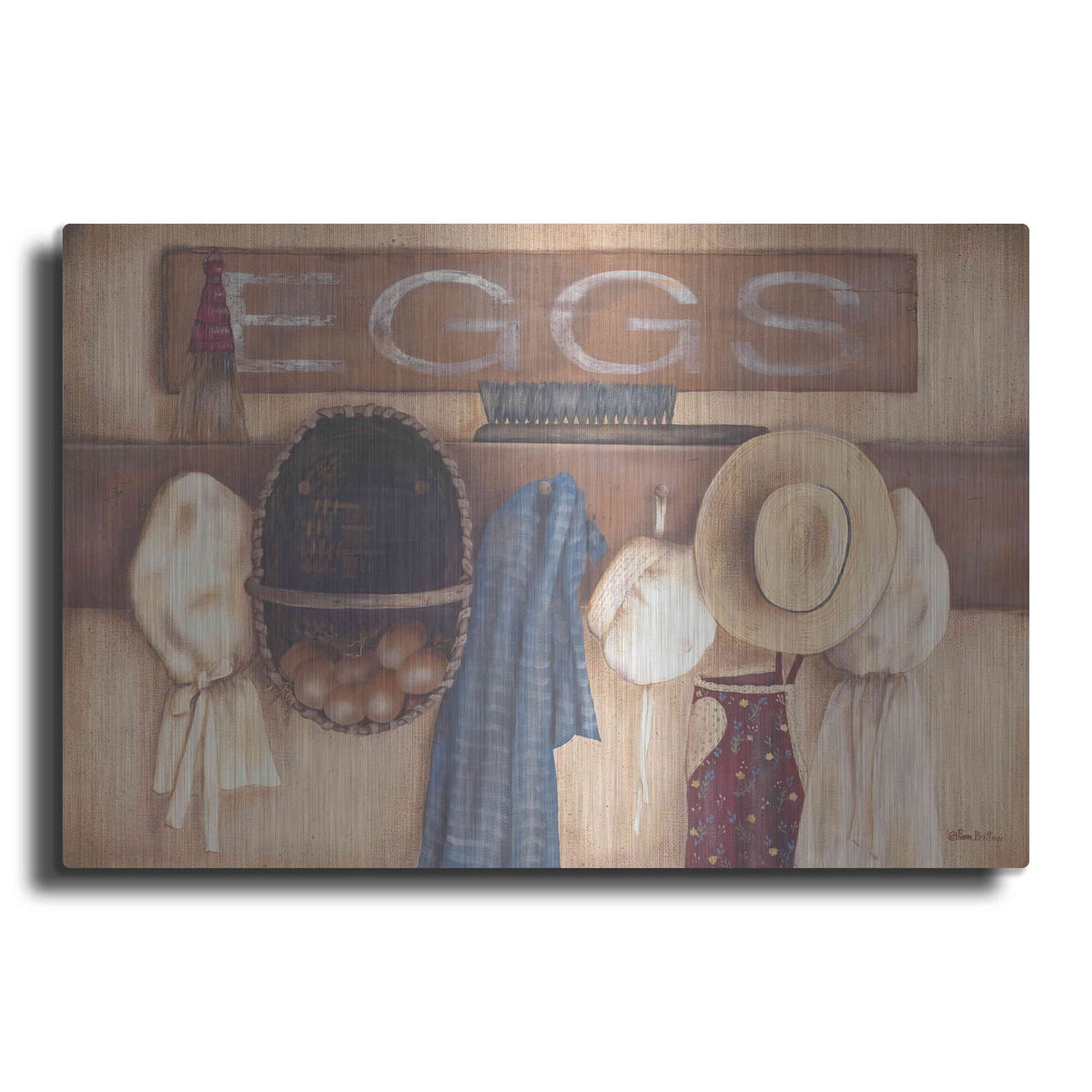 'Eggs' by Pam Britton – Metal Wall Art