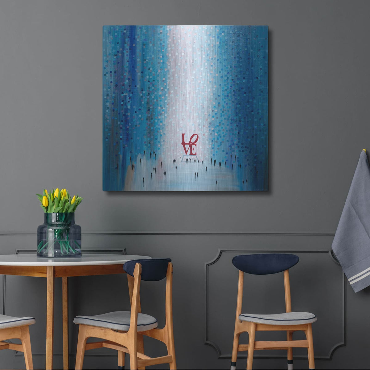 'In Love With You' by Ekaterina Ermilkina – Metal Wall Art, 36x36 room view
