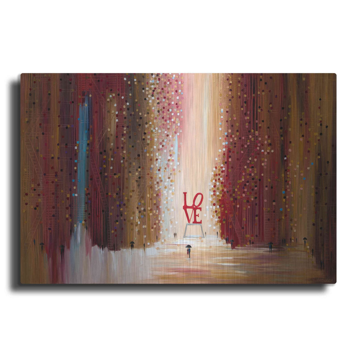 'Love' by Ekaterina Ermilkina – Metal Wall Art