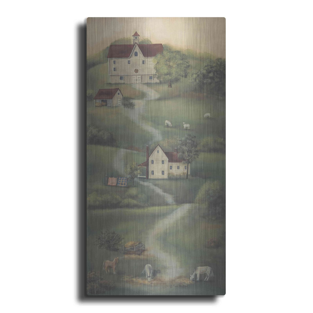 'Farm Life I' by Pam Britton – Metal Wall Art