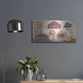 'Country Bath, Rest-Refresh-Relax' by Pam Britton – Metal Wall Art, 24x12 room view