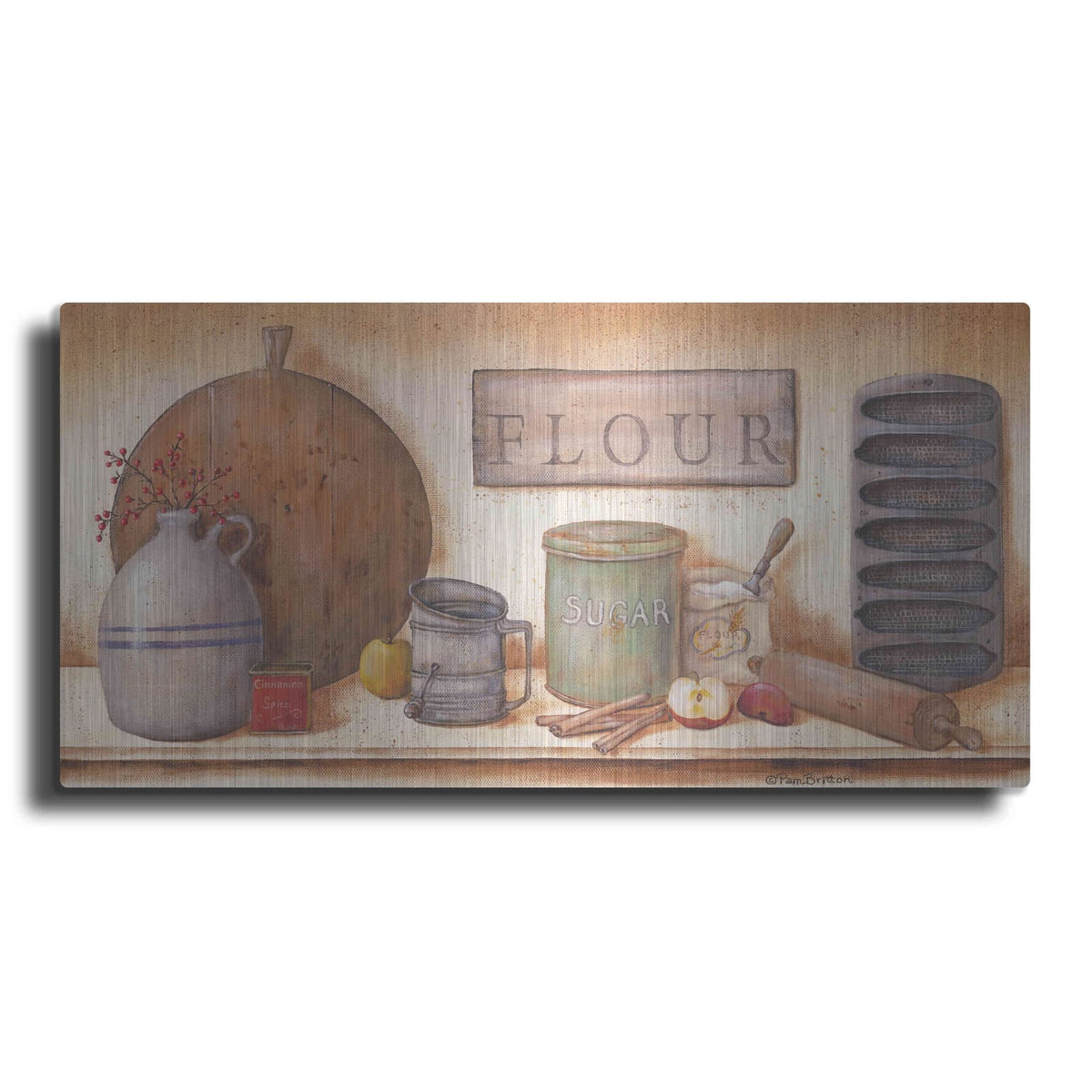 'Farm Kitchen II' by Pam Britton – Metal Wall Art