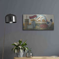'Eggs & Cream II revised' by Pam Britton – Metal Wall Art, 24x12 room view