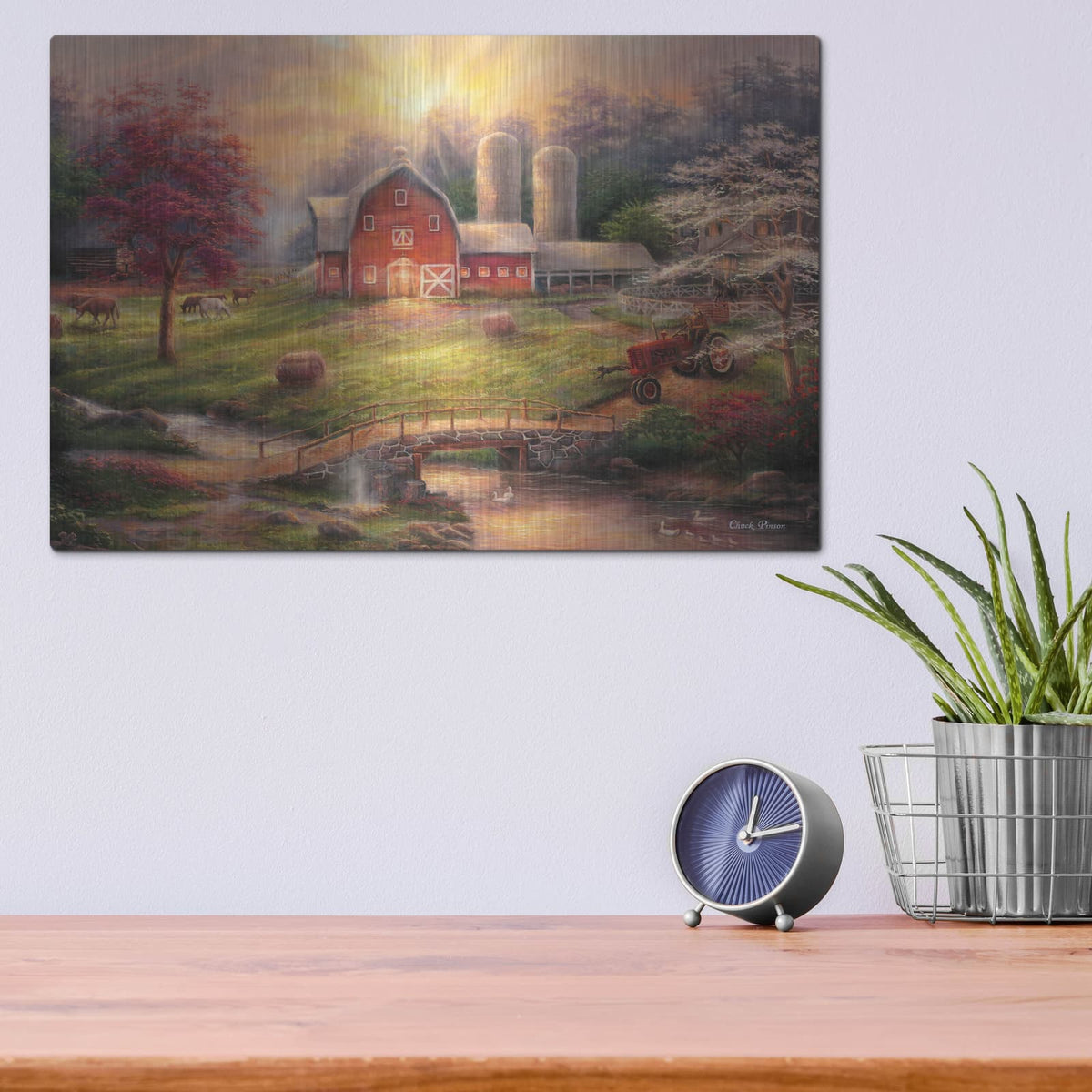 'Anticipation of the Day Ahead' by Chuck Pinson – Metal Wall Art, 16x12 room view