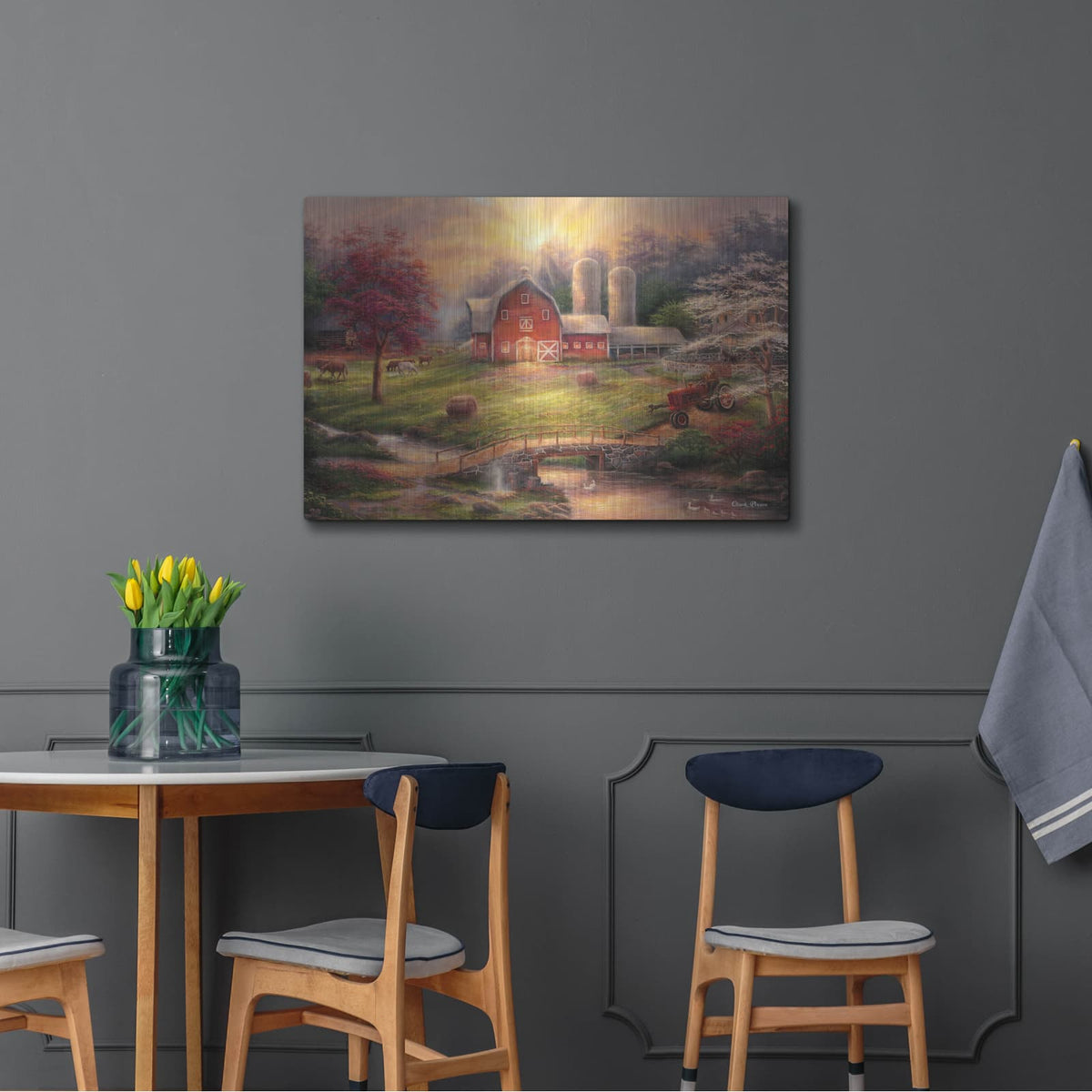 'Anticipation of the Day Ahead' by Chuck Pinson – Metal Wall Art, 36x24 room view
