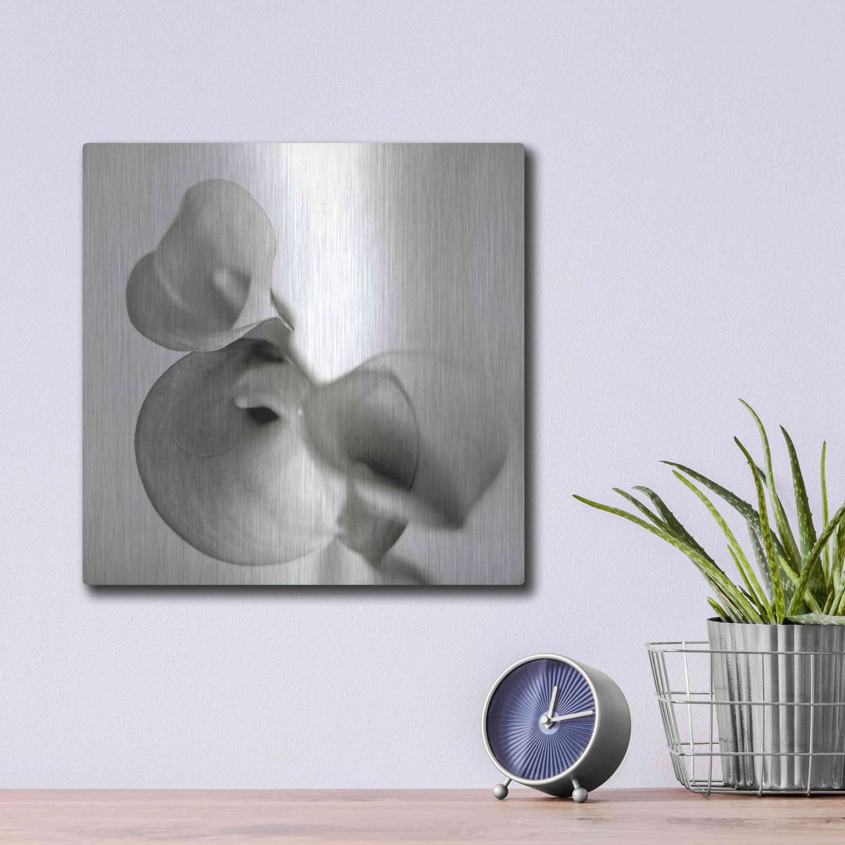 'Florison 59' by Alan Blaustein – Metal Wall Art, 12x12 room view