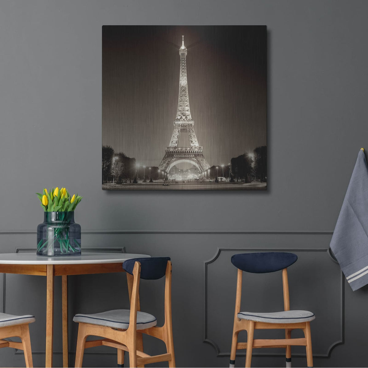 'Tour Eiffel 1' by Alan Blaustein – Metal Wall Art, 36x36 room view