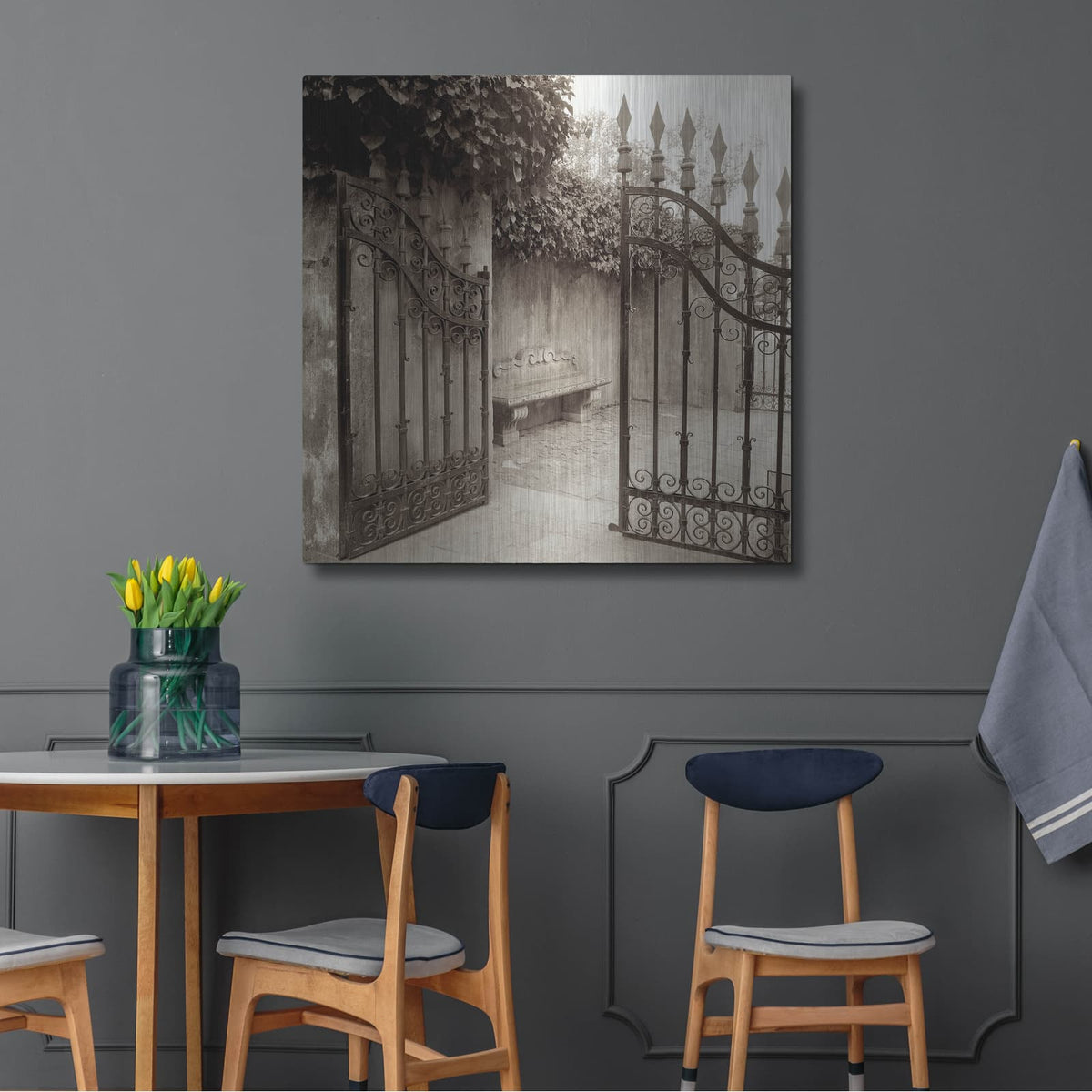'Avignon 1' by Alan Blaustein – Metal Wall Art, 36x36 room view