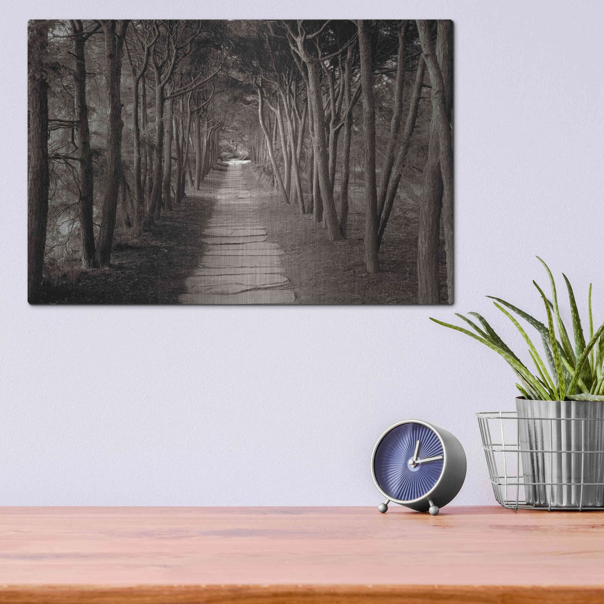 'Banc de Jardin 75' by Alan Blaustein – Metal Wall Art, 16x12 room view