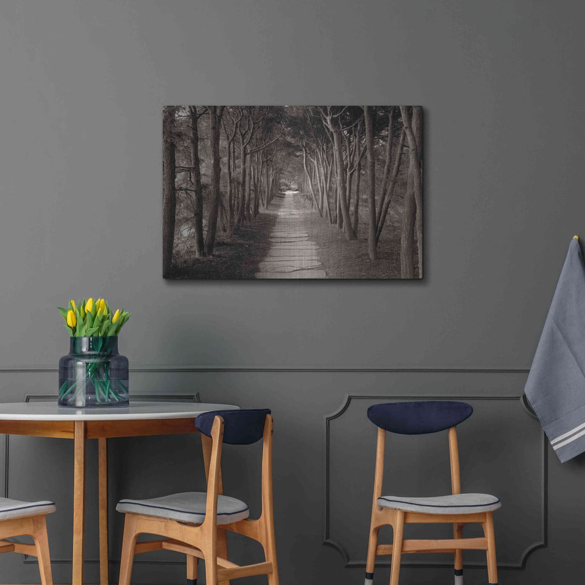 'Banc de Jardin 75' by Alan Blaustein – Metal Wall Art, 36x24 room view