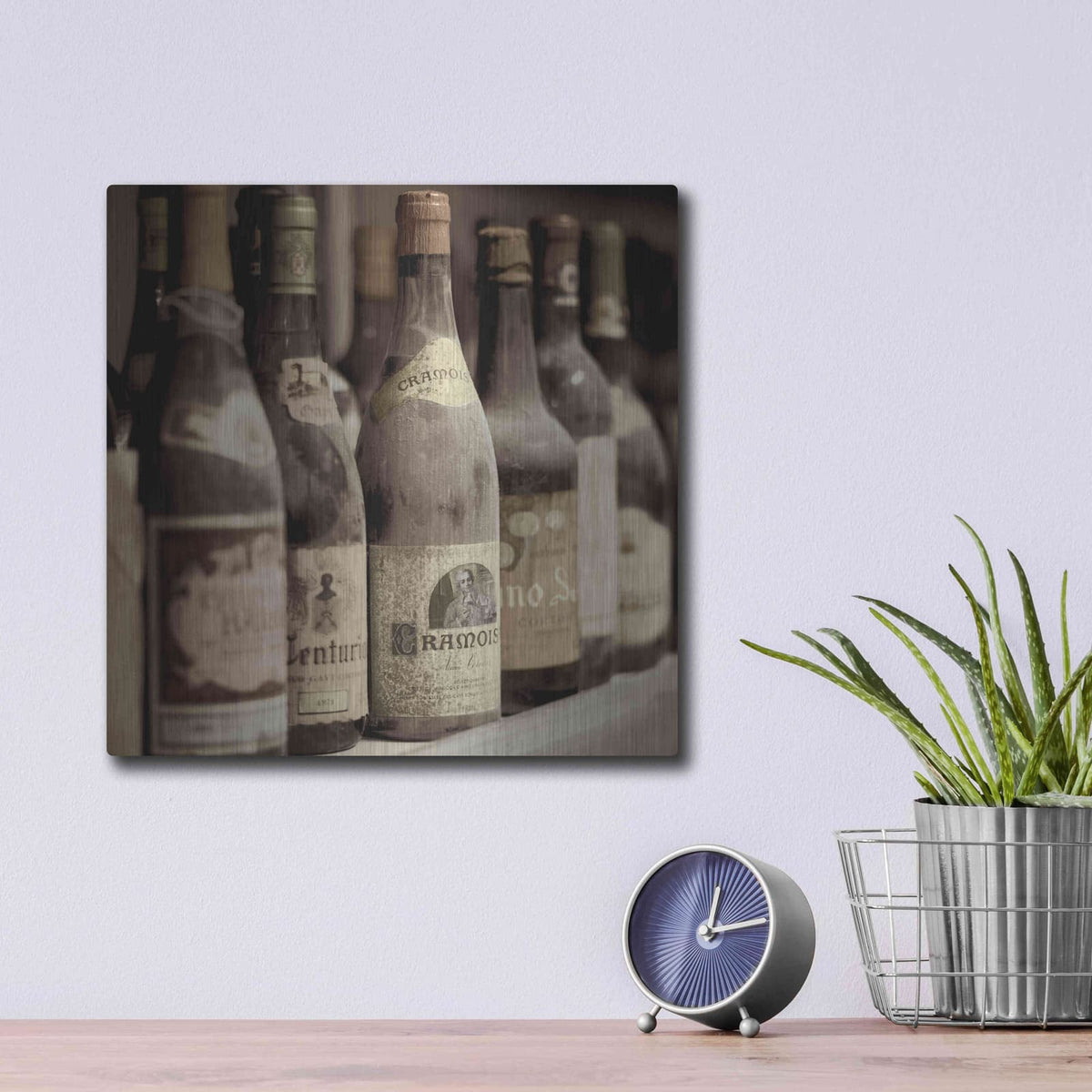 'Enoteca Cortona 2' by Alan Blaustein – Metal Wall Art, 12x12 room view