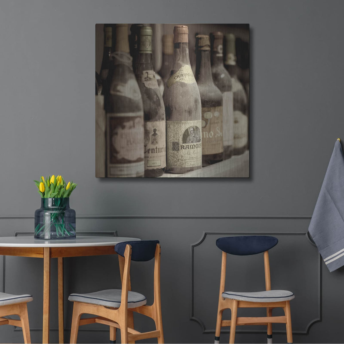 'Enoteca Cortona 2' by Alan Blaustein – Metal Wall Art, 36x36 room view