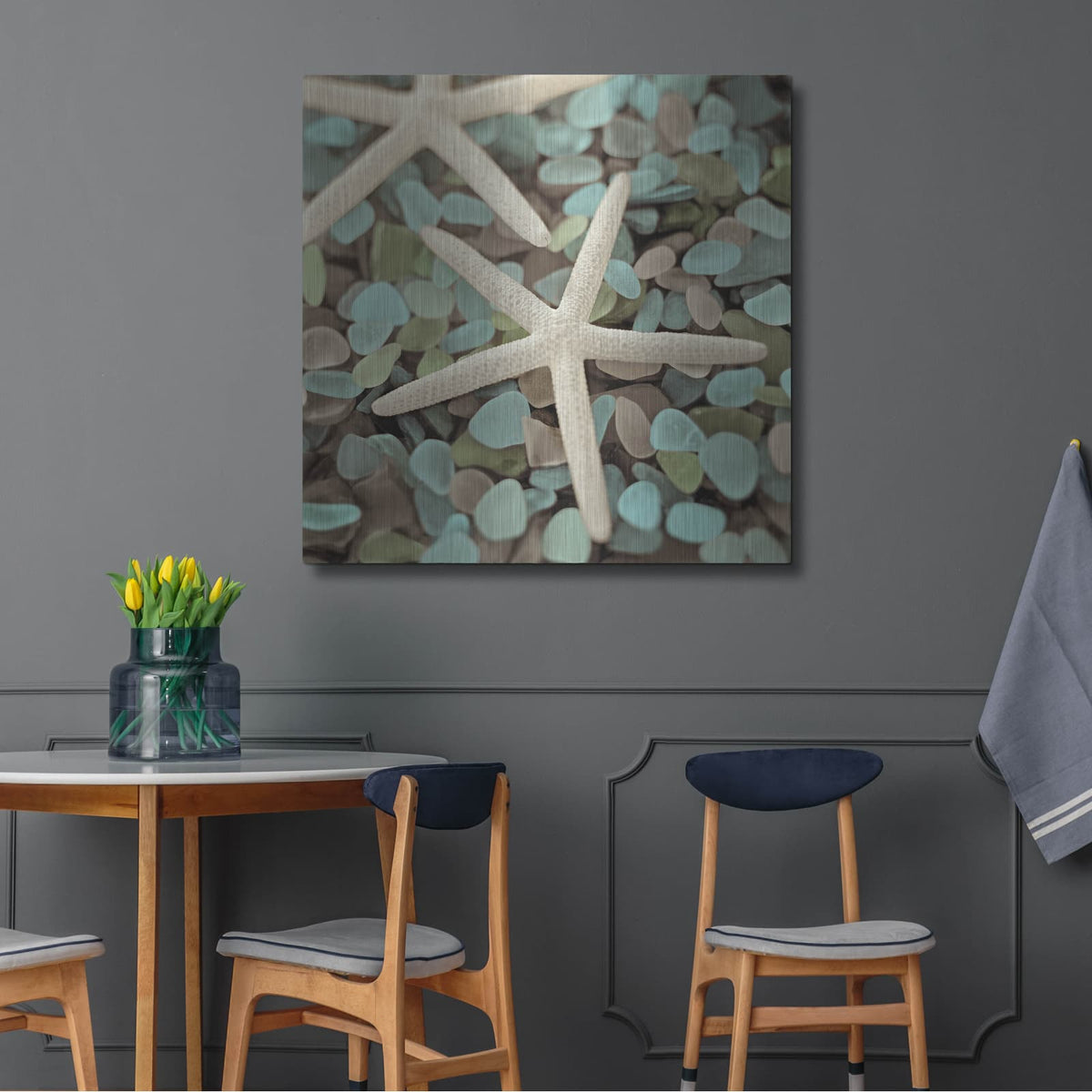 'Aquatic 1' by Alan Blaustein – Metal Wall Art, 36x36 room view