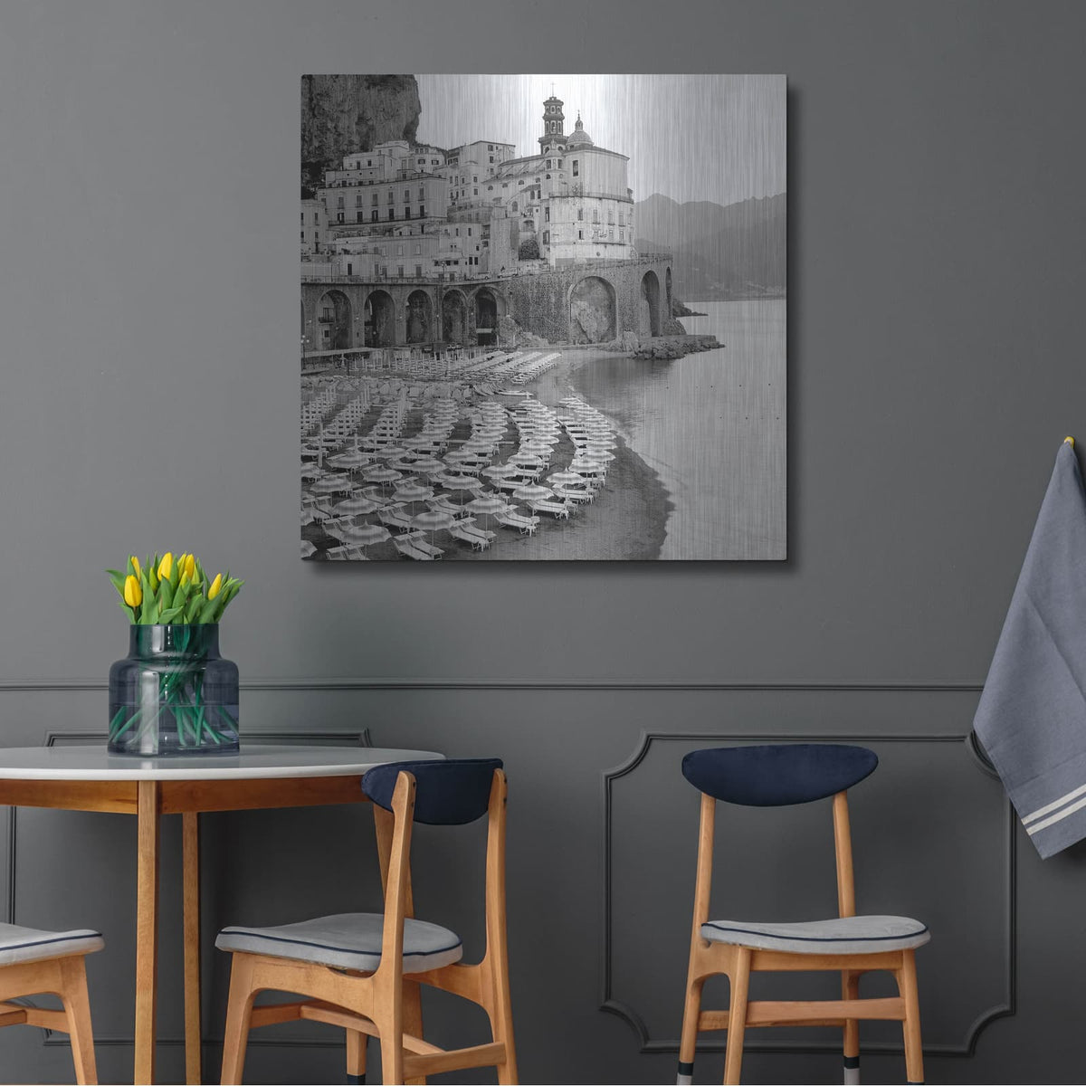 'Ombrellone da Spiaggia' by Alan Blaustein – Metal Wall Art, 36x36 room view