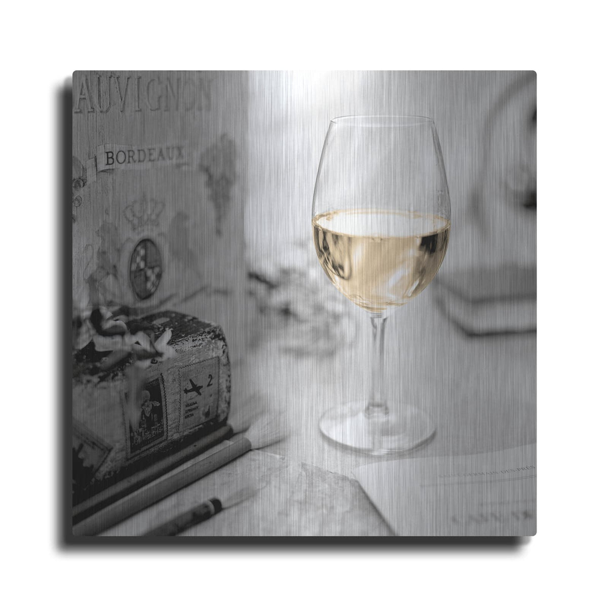 'Vin Blanc' by Alan Blaustein – Metal Wall Art