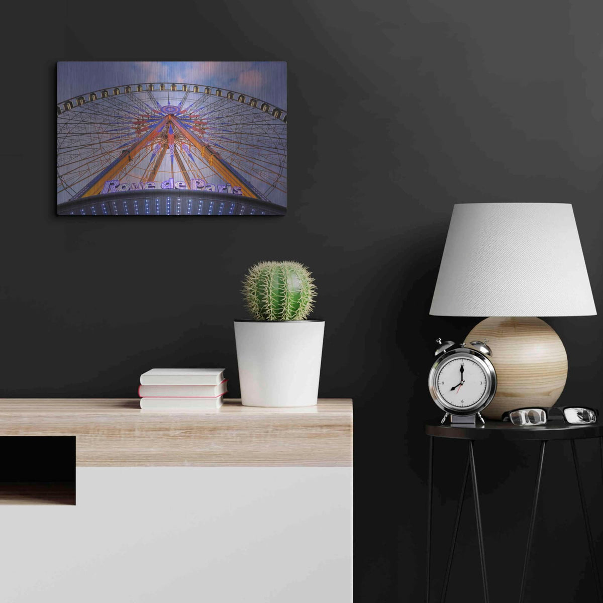 'Rue de Paris' by Alan Blaustein – Metal Wall Art, 24x16 room view